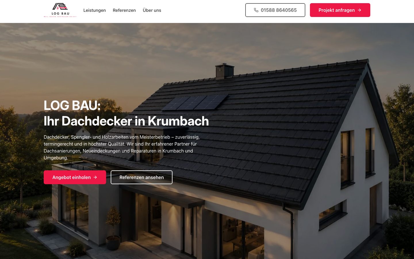 Website von LOG BAU